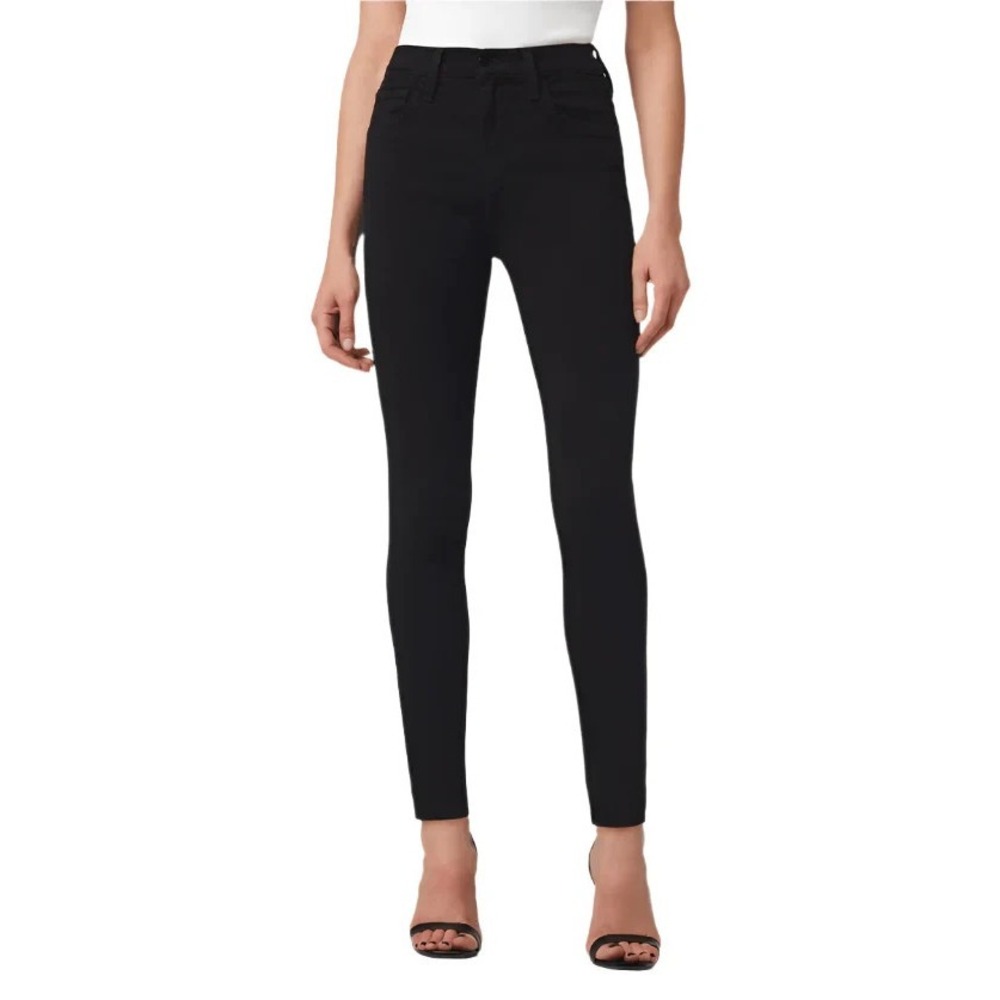 Joe's Jeans The Charlie High Rise Skinny Ankle Black Coated Jeans Size 29